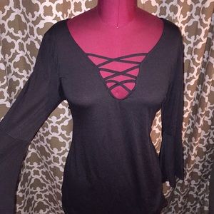 Black t shirt fabric
